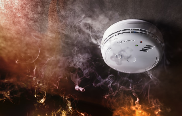Smoke detector and fire alarm